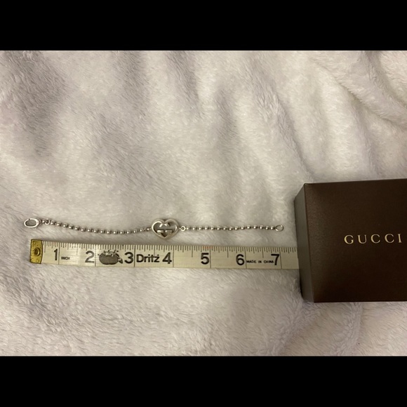 Gucci GG Heart Ball-chain Bracelet in Silver - Picture 7 of 7